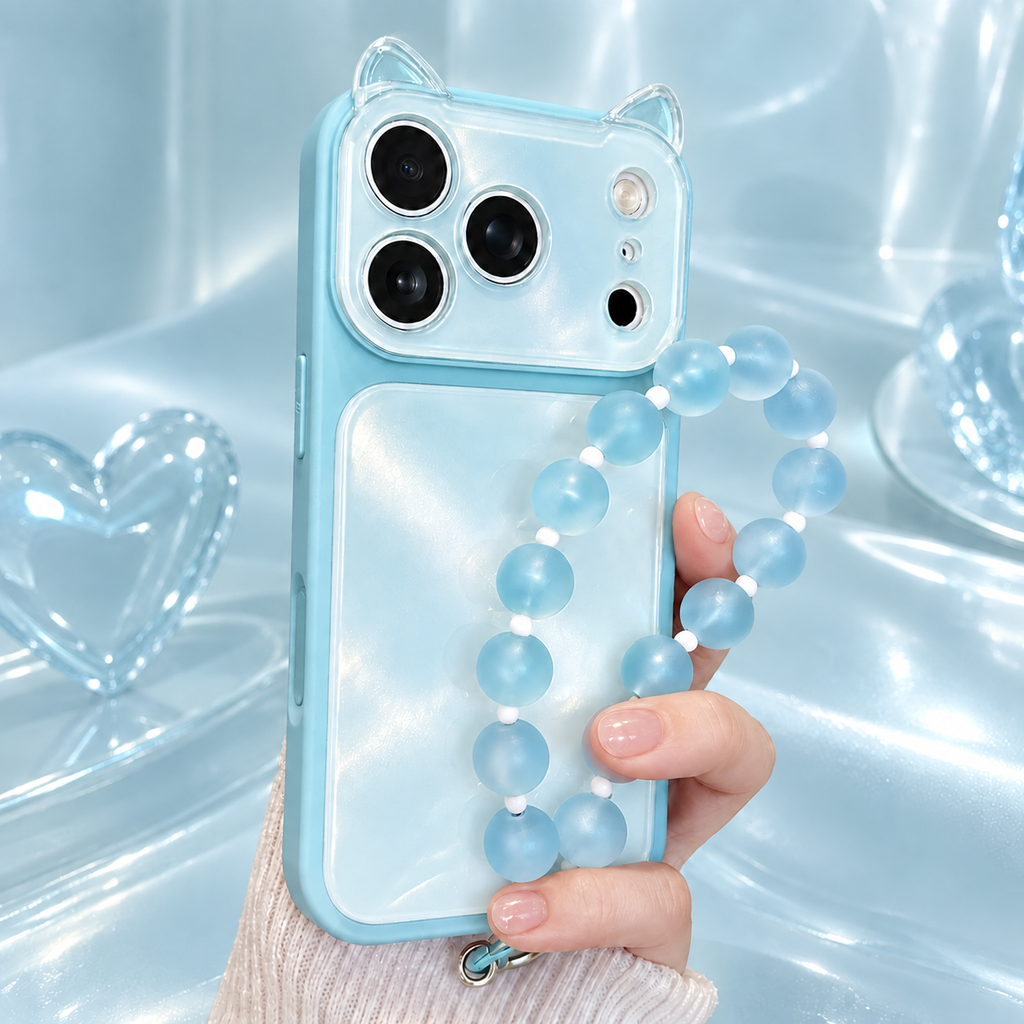 Bubble Kitty Case Bleu 🫧- Pretty404