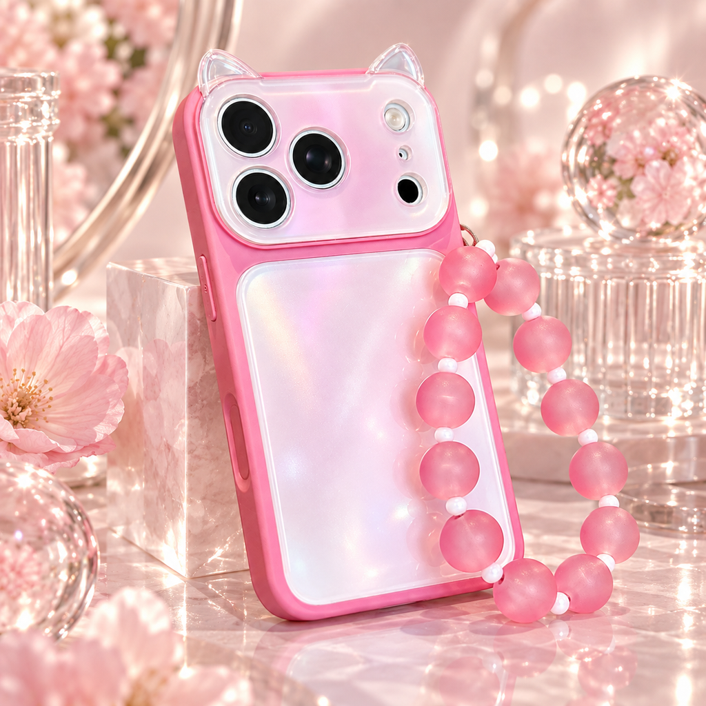 Bubble Kitty Case Rose 🫧- Pretty404