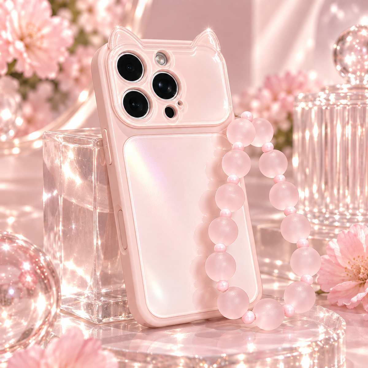 Bubble Kitty Case Rose Clair 🫧- Pretty404