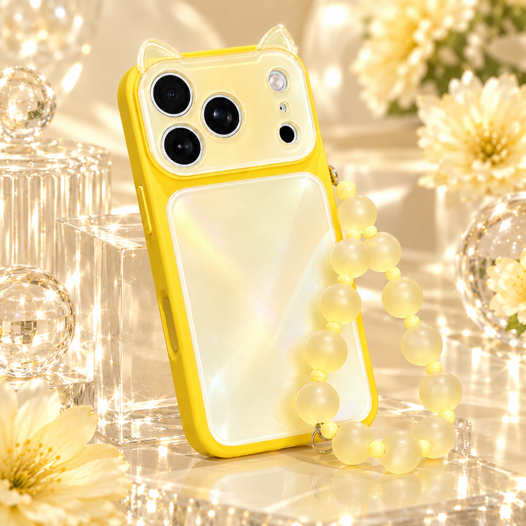 Bubble Kitty Case Jaune 🫧- Pretty404